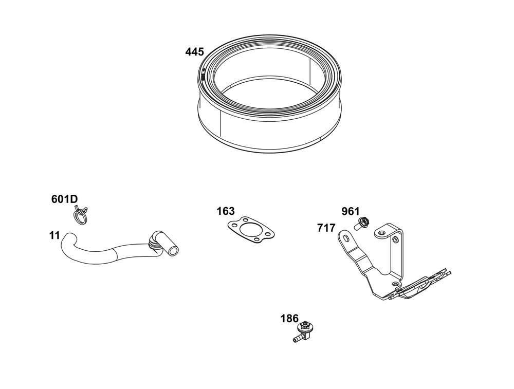 Air Cleaner Group Diagram and Parts List for 38E347-0014-B5 200000 - 399999 Briggs and Stratton Engine